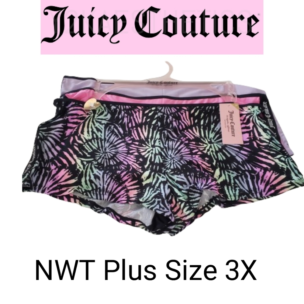NWT Juicy Couture 3 Pack Cheeky Underwear Plus Size 3X